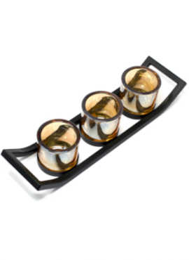 Iron candle holder